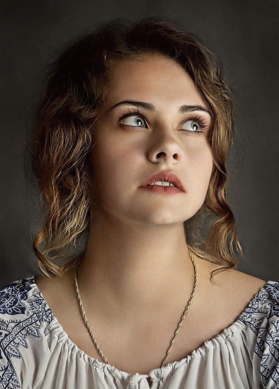 girl, woman, portrait, beauty, light, thoughtfulness, romantic, look, eyes, makeup, young, people, ms, artistic, hair, people, people, people, people, people